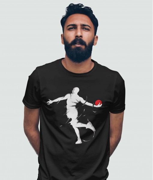 Мъжка тениска с щампа Спортни Илюстрации Basket dunk splash - TShirtArtShop.com